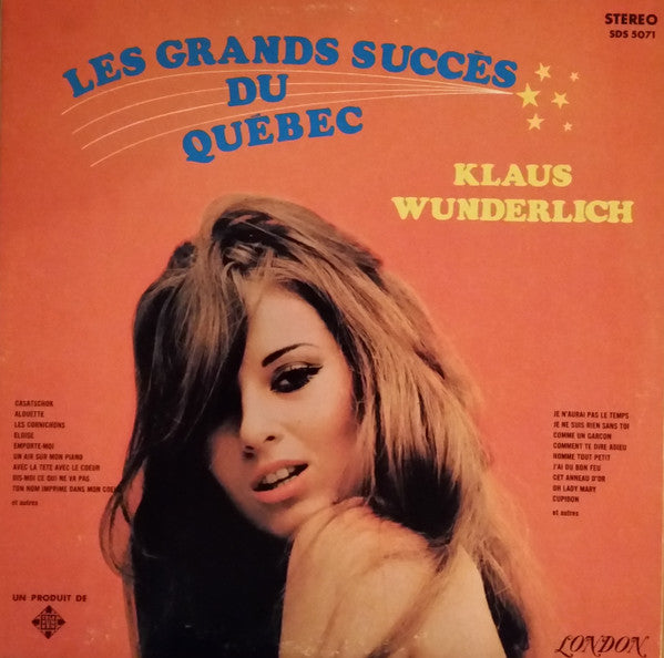 Les Grands Succès Du Quebec Klaus Wunderlich (Vg,vg)