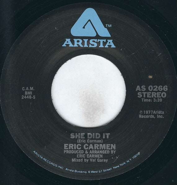 Eric Carmen – She Did It (vg+)