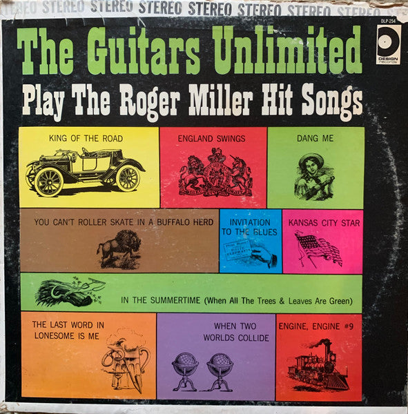 The Guitars Unlimited* – Play The Roger Miller Hit Songs (Vg,Vg+)