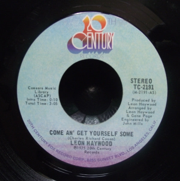 Leon Haywood – Come An' Get Yourself Some / Who You Been Giving It Up To (Vg+)