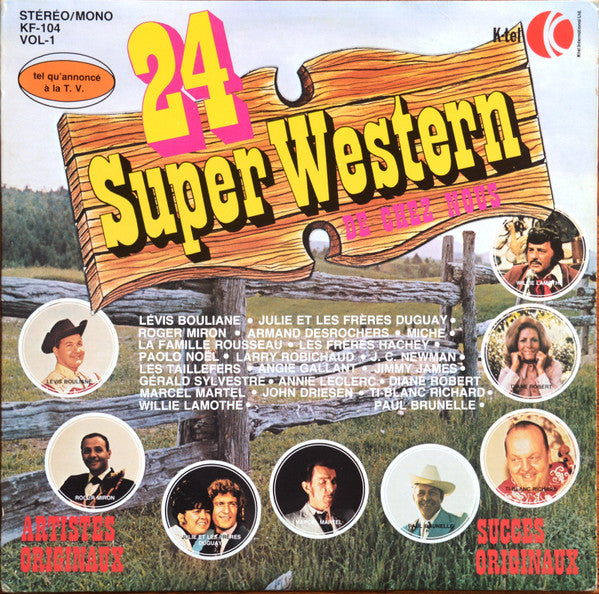 Various – 24 Super Western De Chez-Nous (Vg,Vg+)