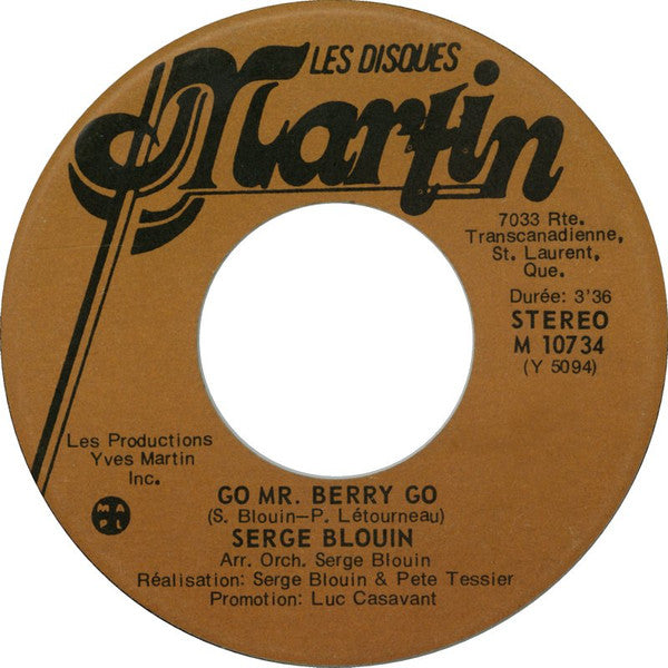 Serge Blouin – Go Mr. Berry Go (vg+)