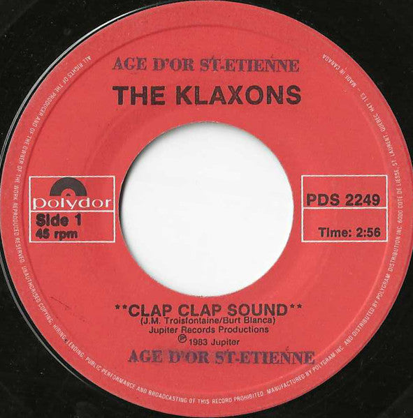 The Klaxons – Clap Clap Sound (Vg+)