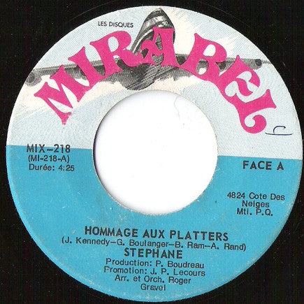 Stéphane – Hommage Aux Platters (Vg+)