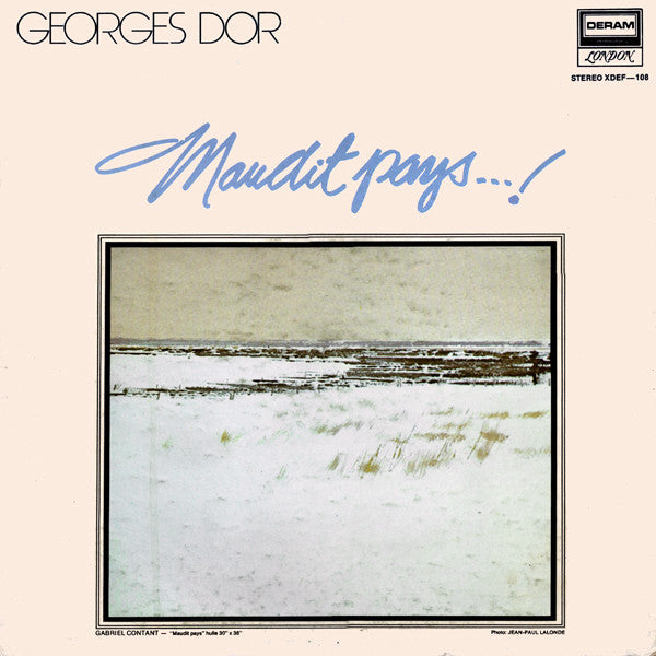 Georges Dor – Maudit Pays...! (Vg+,Vg+)