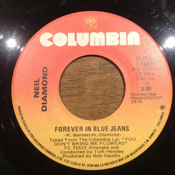 Neil Diamond – Forever In Blue Jeans (Vg+)
