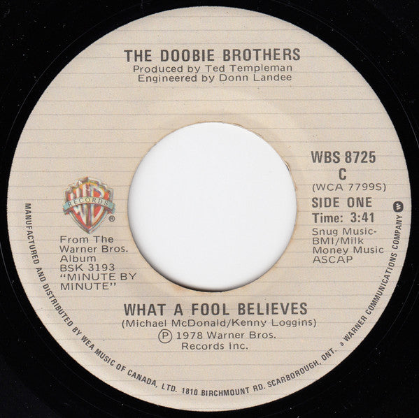 The Doobie Brothers – What A Fool Believes (Vg+)