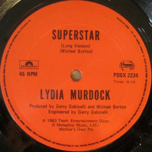 Lydia Murdock – Superstar (Vg+,Generic)