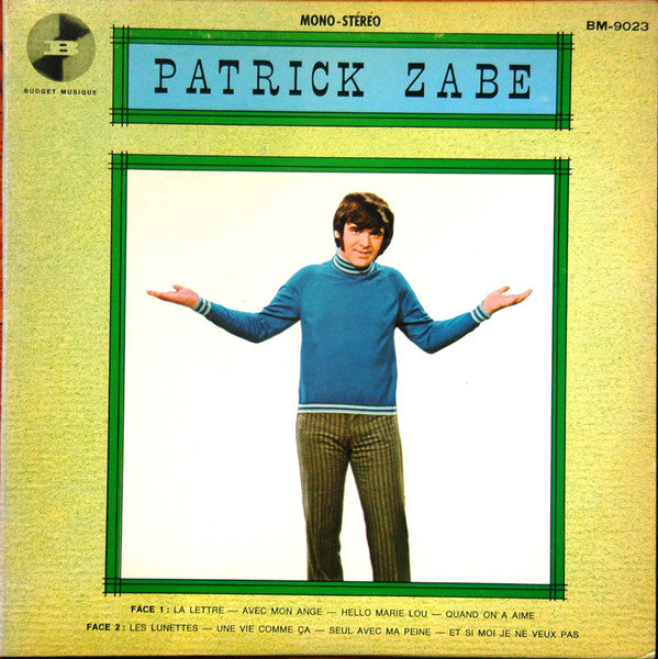 Patrick Zabé – Patrick Zabé (Vg+,Vg+)