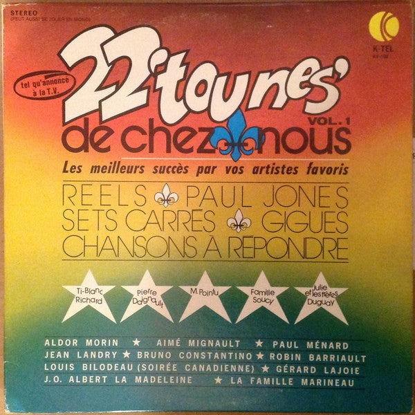 Various – 22 Tounes De Chez Nous Vol. 1 (Vg,Vg+)