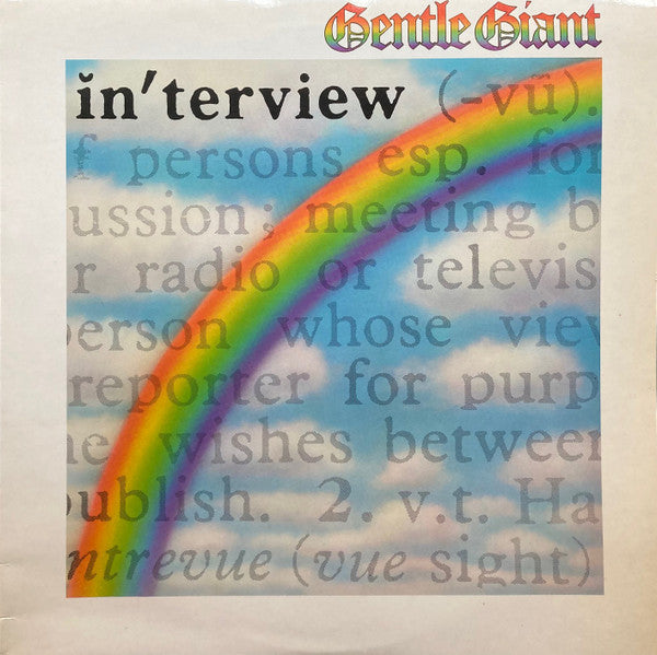 Gentle Giant – Interview (Vg,Vg+)