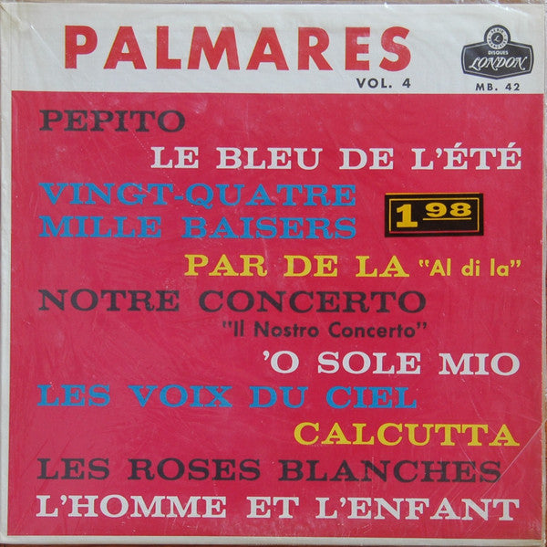 Various – Palmarès, Vol.4 (G+,G+)