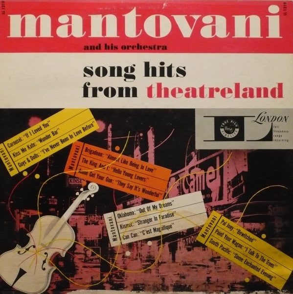 Mantovani And His Orchestra – Song Hits From Theatreland (Vg,Vg)