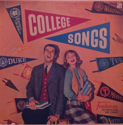 Fontanna His Orchestra And Chorus – College Songs (Vg+,Vg+)