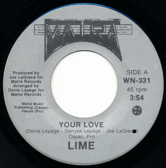 Lime ‎– Your Love (Vg)