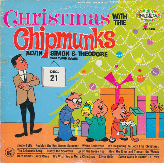 The Chipmunks ‎– Christmas With The Chipmunks (Vg+,Vg+)