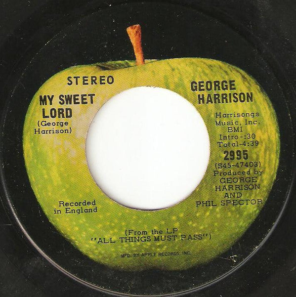 George Harrison ‎– My Sweet Lord / Isn't It A Pity (G+)