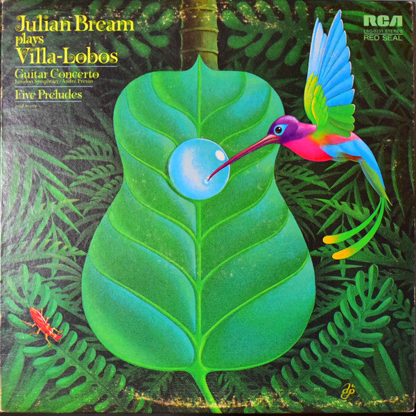 Julian Bream, Villa-Lobos*, London Symphony*, André Previn ‎– Julian Bream Plays Villa-Lobos  (G+,Vg+)