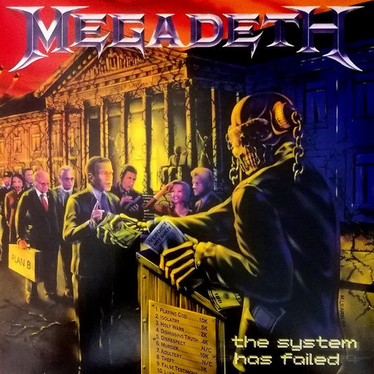 Megadeth ‎– The System Has Failed (Vinyle neuf, un coin légèrement abimé)