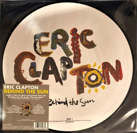 Eric Clapton ‎– Behind The Sun (Vinyle neuf picture disk)