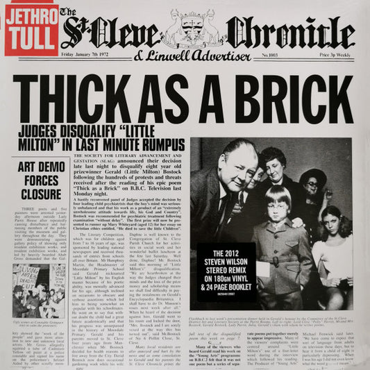 Jethro Tull ‎– Thick As A Brick