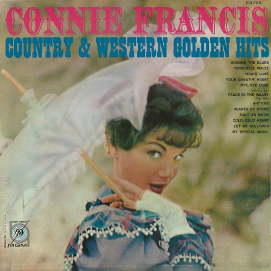 Connie Francis ‎– Country & Western Golden Hits (G+,Vg)