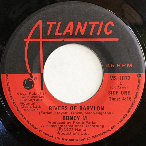 Boney M – Rivers Of Babylon (Vg)