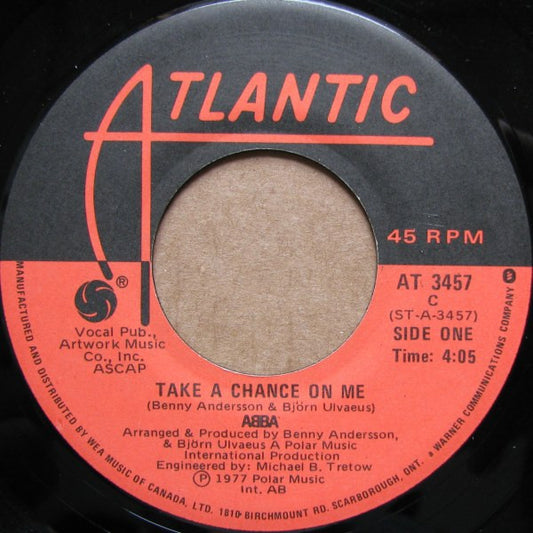 ABBA – Take A Chance On Me (vg+)
