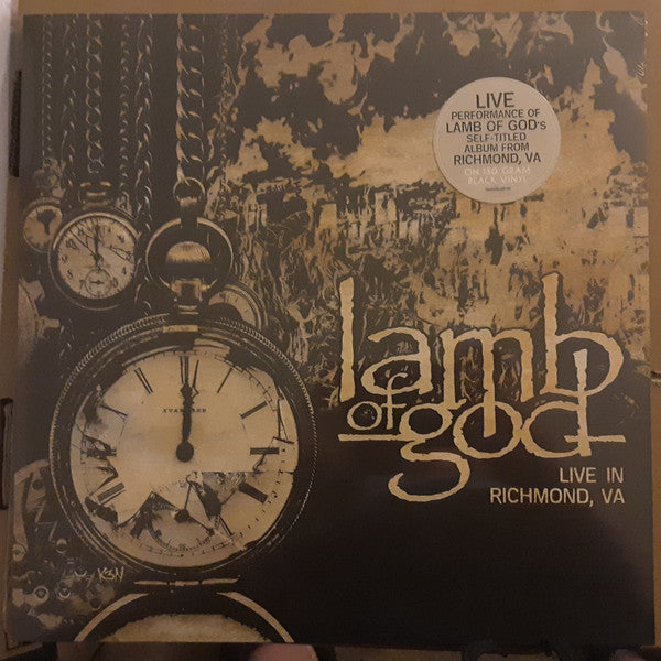 Lamb Of God ‎– Live In Richmond, VA (Vinyle neuf)