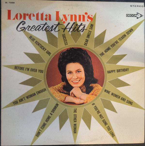 Loretta Lynn ‎– Loretta Lynn's Greatest Hits (Vg+,Vg)