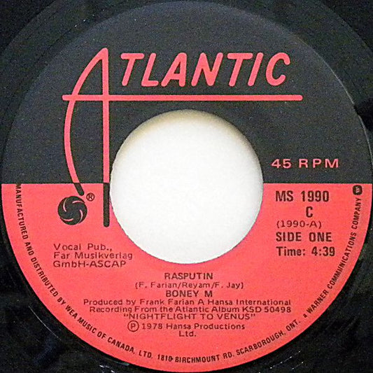 Boney M – Rasputin (Vg+)