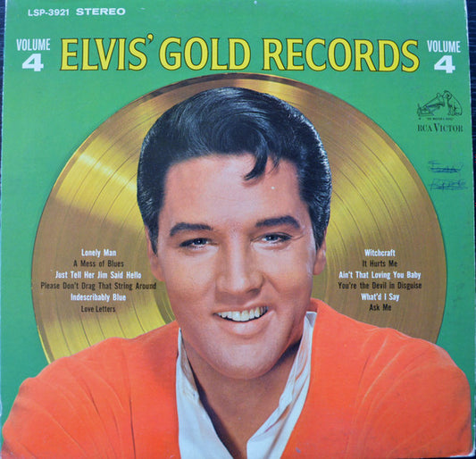 Elvis Presley ‎– Elvis' Gold Records Volume 4 (Vg+,Vg+)