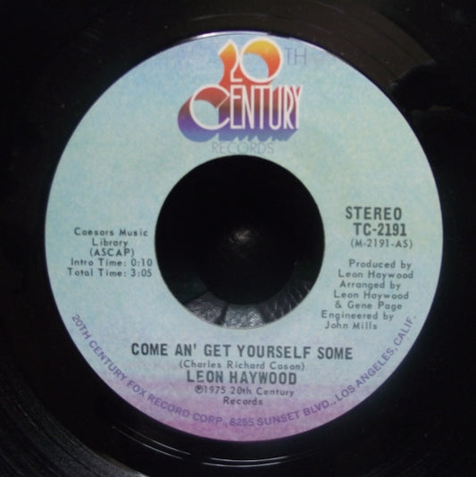 Leon Haywood ‎– Come An' Get Yourself Some / Who You Been Giving It Up To (Vg+)