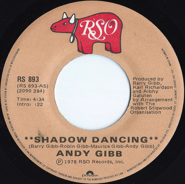 Andy Gibb – Shadow Dancing (Vg+)