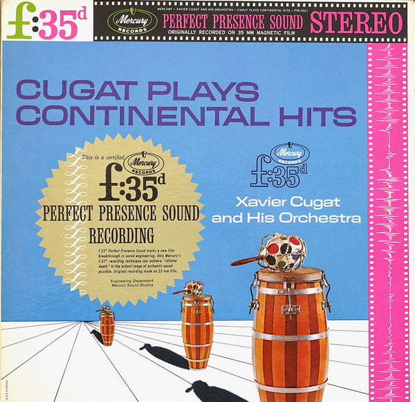 Xavier Cugat And His Orchestra ‎– Cugat Plays Continental Hits (Vg+,Nm) 