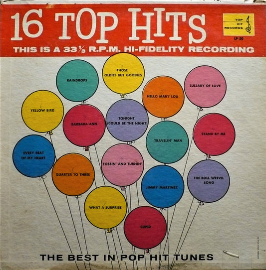 Unknown Artist ‎– 16 Top Hits (vg,vg)