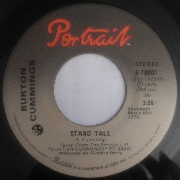 Burton Cummings ‎– Stand Tall (Vg)