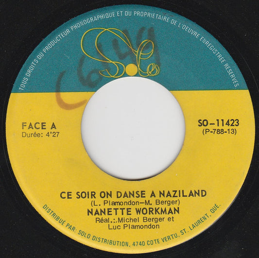 Nanette Workman ‎– Ce Soir On Danse A Naziland (Vg+)