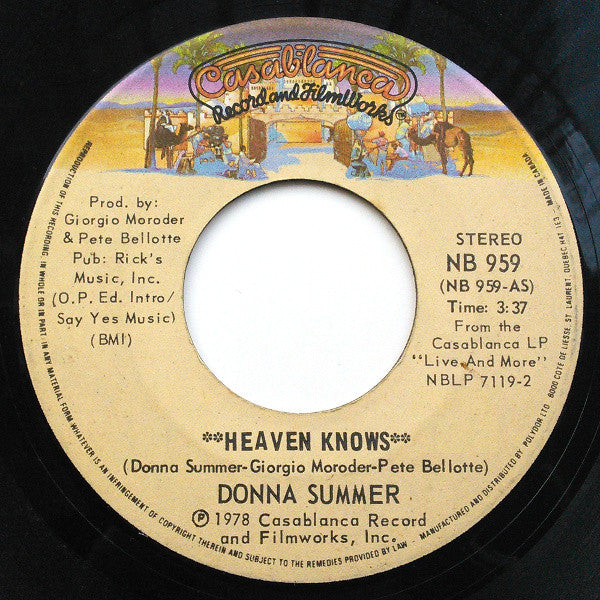 Donna Summer – Heaven Knows (Vg+)