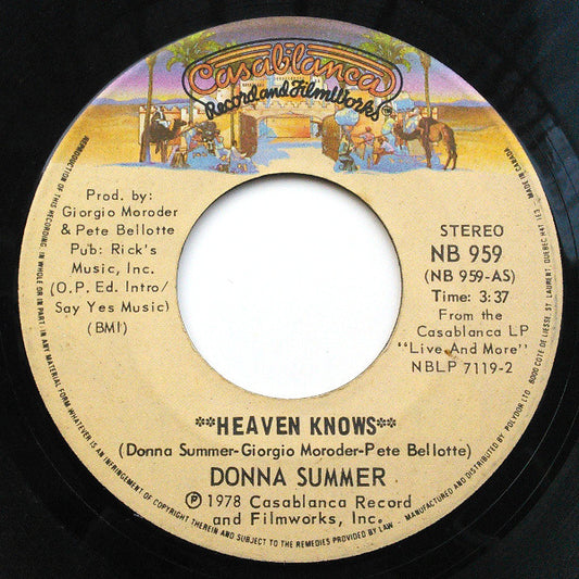 Donna Summer – Heaven Knows (Vg+)