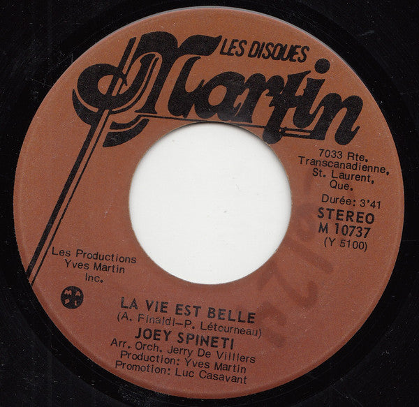 Joey Spineti – La Vie Est Belle (Vg+)