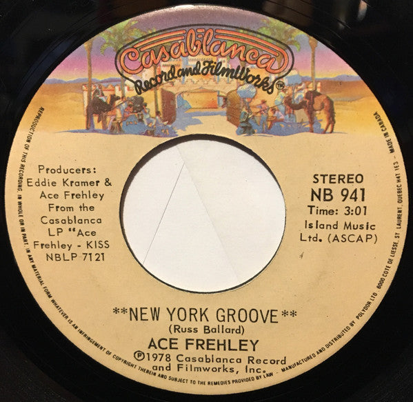 Ace Frehley ‎– New York Groove (Vg+)