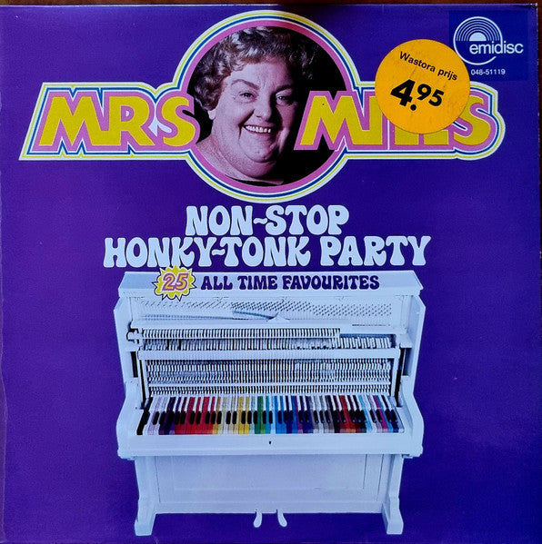 Mrs. Mills ‎– Non-Stop Honky Tonk Party (Vg+,Vg+)