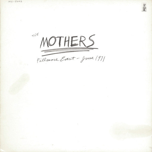 The Mothers ‎– Fillmore East, June 1971 (Vg,Vg)