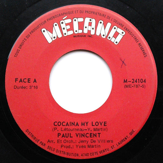 Paul Vincent – Cocaina My Love (Vg+)