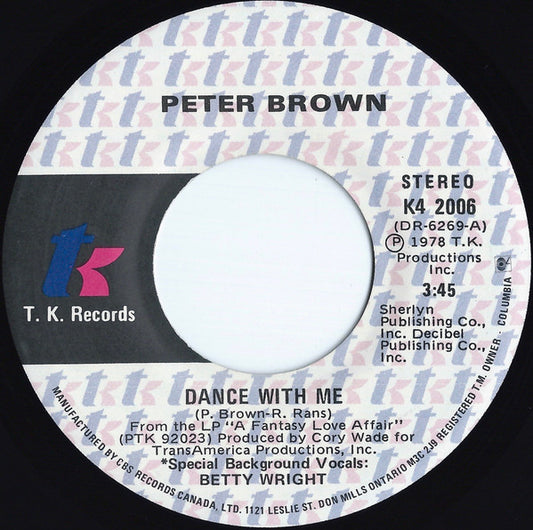Peter Brown ‎– Dance With Me (vg+)