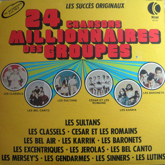Various ‎– 24 Chansons Millionnaires Des Groupes (Vg+,Nm)