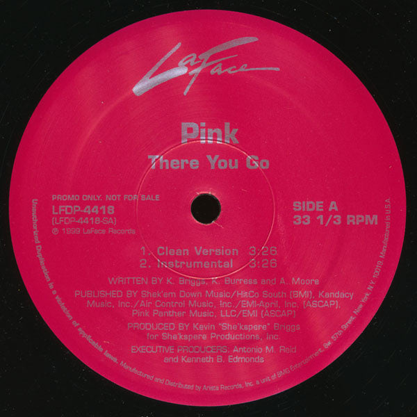 Pink! ‎– There You Go (Vg,Generic)