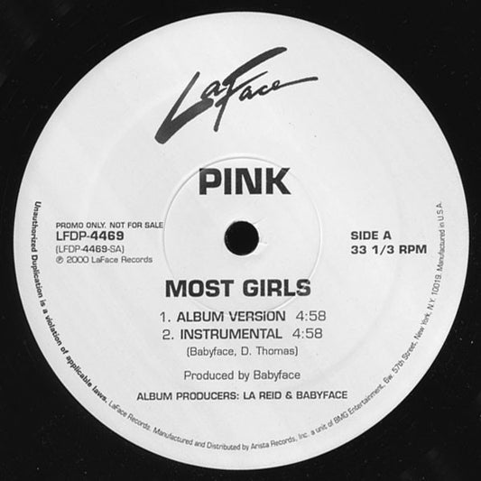 PINK ‎– Most Girls (Vg+)