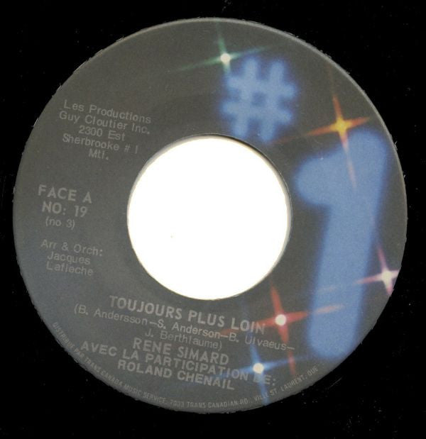 René Simard ‎– Toujours Plus Loin (Vg+)